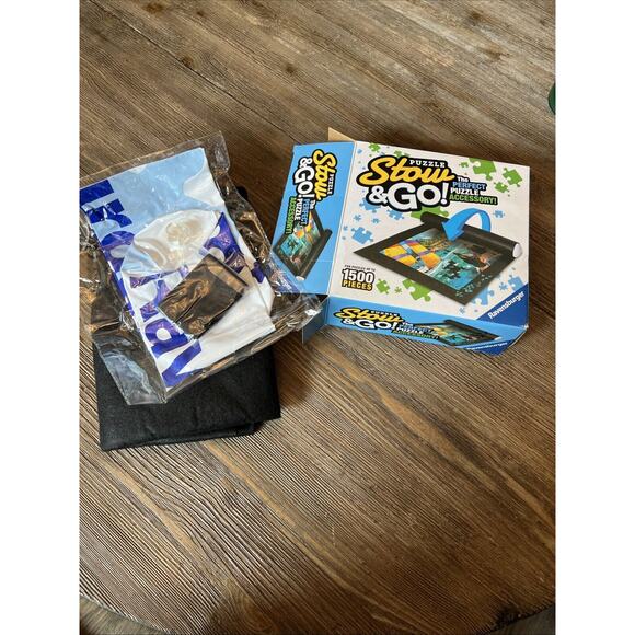 Puzzle Stow and Go Storage System Roll Up Mat 46”X 26” by Ravensburger NEW - Picture 1 of 4